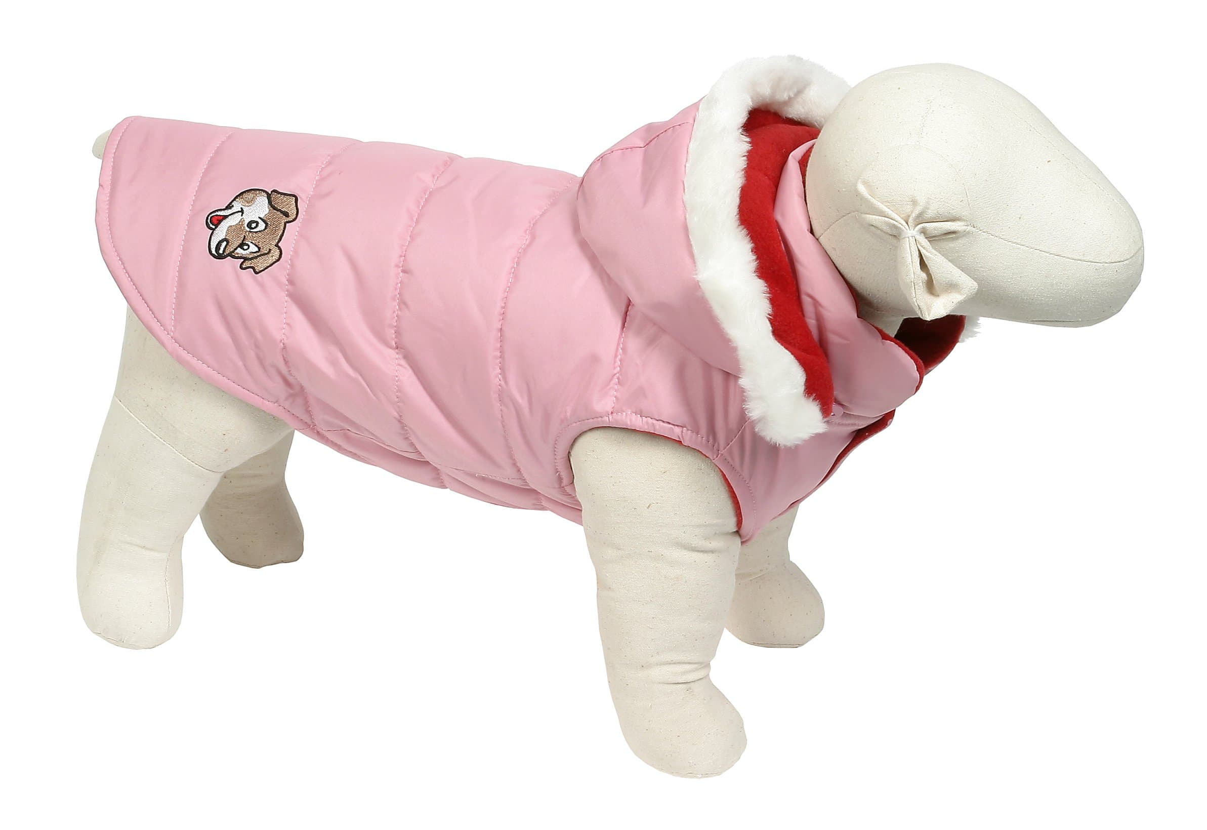 Doggy Things Puffa Jacket, Large, Pink