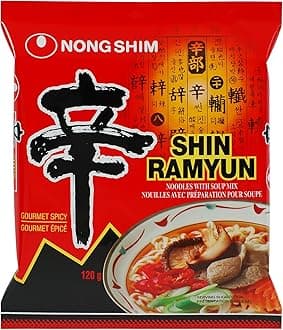 Nong Shim Shin Ramyun Noodle Soup - Spicy 4.2oz.(pack of 5)