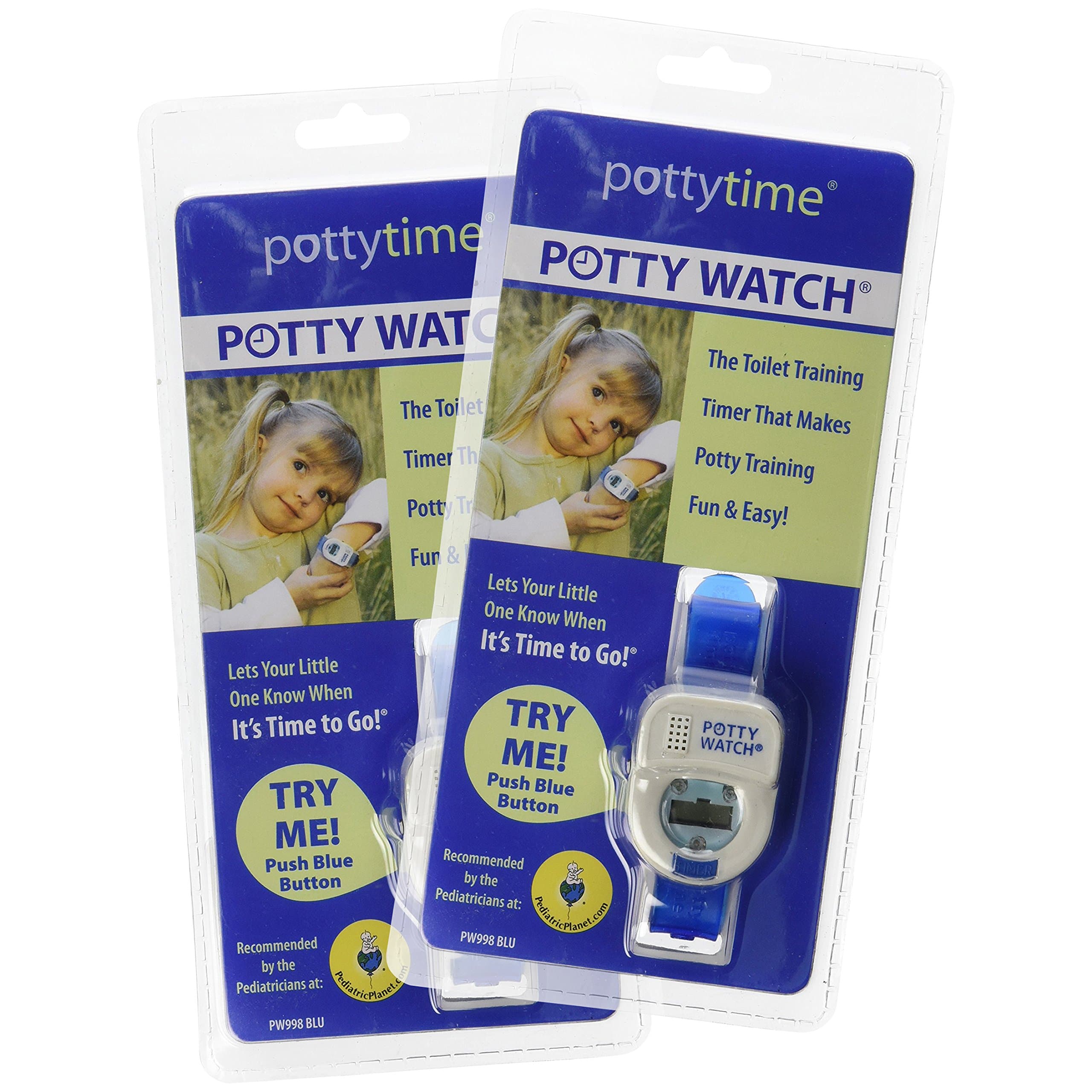 Potty Watch Potty Training Timer, 2 Pack - Blue