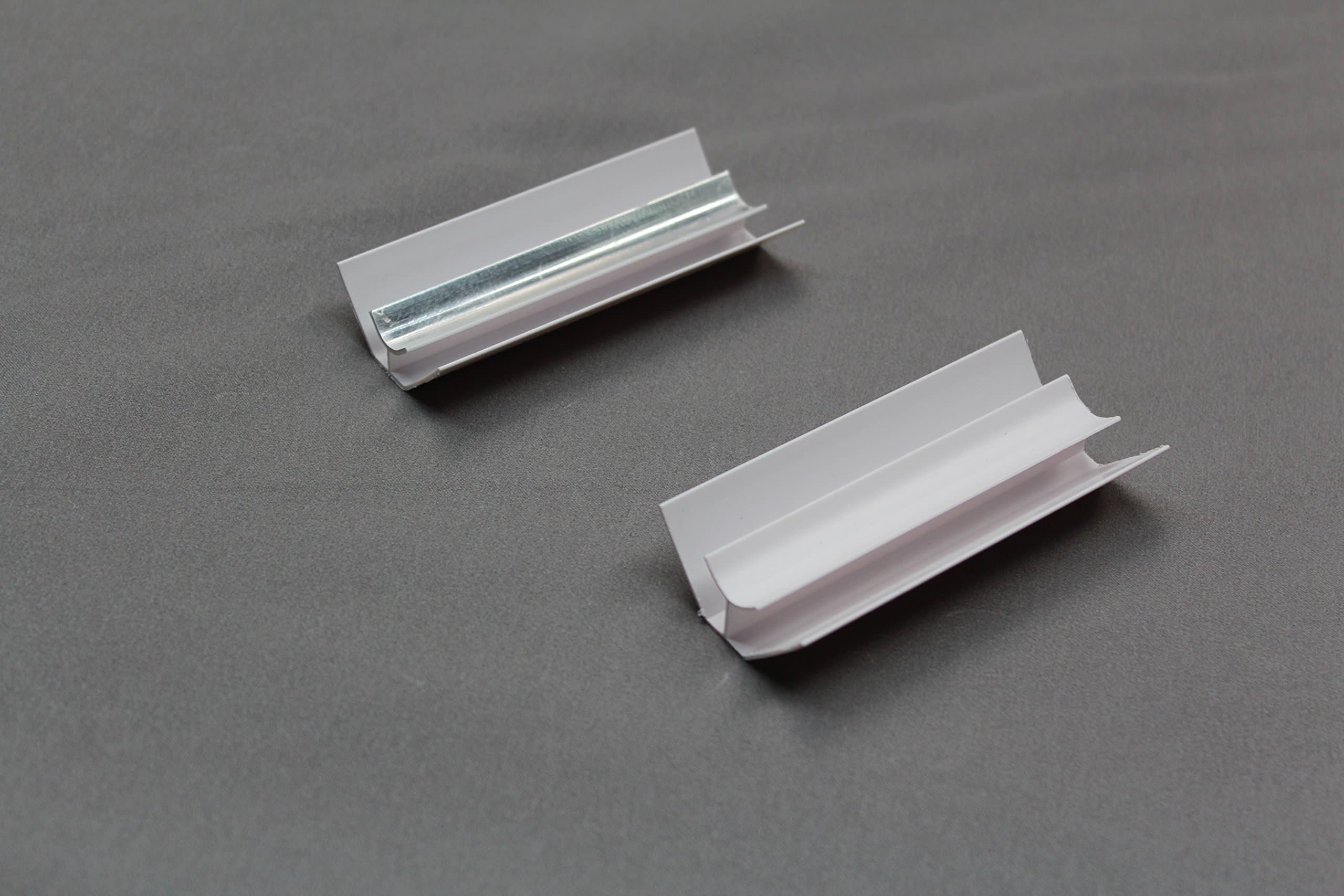 The Cladding Store White, Black, Chrome Silver Internal Corner Trim 2.6m for PVC Cladding Shower Panels in Kitchen Bathroom Ceiling or Wet Wall 10mm (White)