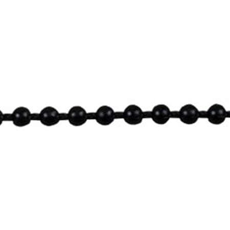 Amazing Drapery Hardware Continuous Plastic Bead Chain Loop -Black - Drop: 5'