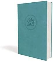 NIV, Value Thinline Bible, Large Print, Imitation Leather, Blue: New International Version, Turquoise Leathersoft, Black Letter