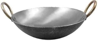 Diamond Steel Iron Kadai with Strong Handles| kadhai Iron|Iron/Loha/Lokhand Black Kadhai for Cooking on Stovetop|Iron Kadai for Deep Frying|100% Pure Iron Kadai (Black) 10 Inch