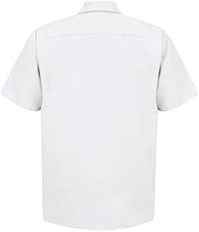 Red Kap Mens Industrial Work Shirt, Regular Fit, Short Sleeve