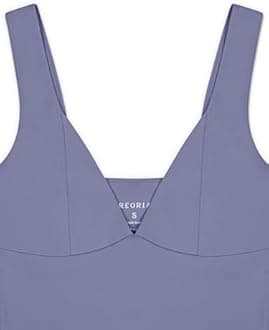 REORIA Women's Summer Sexy Casual Deep V Neck Sleeveless Slim Fit Cropped Corset Cami Fashion Trendy Y2k Going Out Crop Tank Tops Blue Nova Small