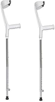 Elbow Crutches Forearm Crutches Chrome (Pair Grey)
