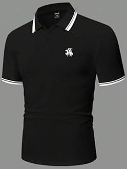 Lymio Men Polyester Regular Fit Polo T-Shirt (Polo-11-13)