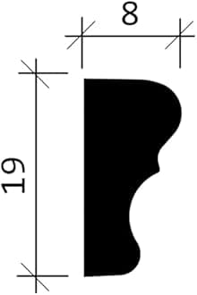 PRO[f]home® - 651321-box-10 1 Box 10 Pieces Panel Moulding 20 m Profhome