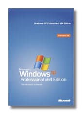 Microsoft Windows XP Pro X64 SP2B for System Builder - 1 Pack