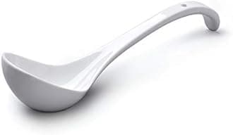 Wm Bartleet & Sons Traditional Porcelain Sauce and Soup Ladle, 27cm – White