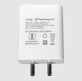 Vivo 44W Original USB Type C Flash Charging Adaptor Compatible with Vivo V23/V25/V25E/V25 Pro/V27 Pro/V27/V27E/Y200/Y200E/T2X/T2 Pro/V29| Iqoo Z6 Lite/Z6/Z7S/Z9X/Z9 5G/Z6X,44Watt Charger-White