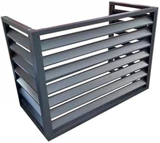 Aluminum Air Conditioner and Heat Pump Cover, Mini Split Air Conditioner Cover, Noise Reduction AC Unit Cover for Indoor and Outdoor,100x70x50cm,Grey