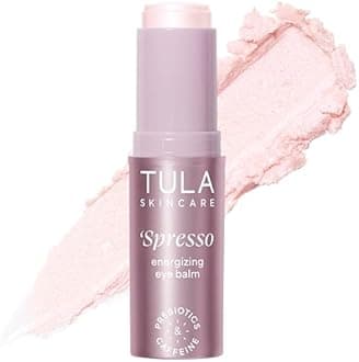 TULA Probiotic Skin Care Rose Glow & Get It Cooling & Brightening Eye Balm | Dark Circle Under Eye Treatment, Instantly Hydrate and Brighten Undereye Area, Perfect to Use On-the-go | 0.35 oz