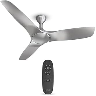 Havells 1200mm Stealth Air BLDC Motor Ceiling Fan | Remote Controlled, High Air Delivery Fan | 5 Star Rated, Upto 60% Energy Saving, 2 Year Brand Warranty | (Pack of 1, Mist)