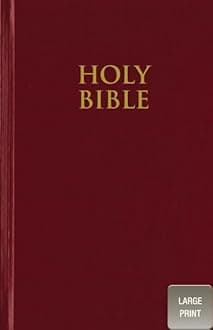 NIV, Pew Bible, Large Print, Hardcover, Red