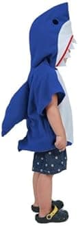 EraSpooky Shark Short Hoodie for Kids Boys Toddler Shark Costume Halloween Animal Outfit Short Sleeve