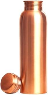 Pure Copper Water Bottle | Seamless, Leakproof & BPA-Free | Ayurvedic Health Benefits for Hydration & Immunity | Ideal for Home, Office, Gym, Yoga & Travel (1L, Pack of 1)