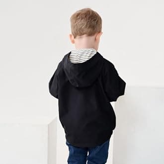 Volunboy Toddler Boys Windbreaker Casual Outerwear Kids Lightweight Zip Hooded Jacket Baby Cute Dust Coat