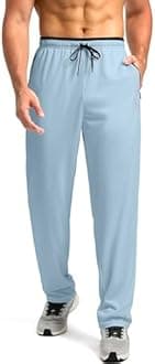 G Gradual Men's Sweatpants with Zipper Pockets Open Bottom Athletic Pants for Men Workout, Jogging, Running, Lounge