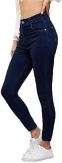 Miss Chase, Miss Chase Women's Skinny Fit High/Mid Rise Regular Length Stretchable Denim Jeans, Women, Jeans