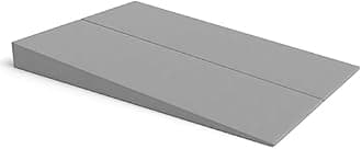 Avana Mattress Elevator with Polycotton Covers - Under Bed 7-Inch Incline Foam Lift, Grey, Full Size
