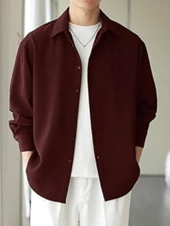 Leriya Fashion Men's Formal Button Down Shirt – Slim Fit Shirt's for Men | Textured Long Sleeve Polycotton| Business & Meeting Ready (Available in Plus Size and Combo Pack of 2)