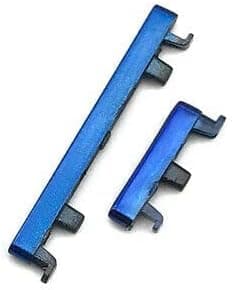 (SPAREWARE) Power On Off Volume Up Down Body Button Side Out Key Outer Button for Redmi Note 7 Pro : Blue