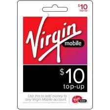 Virgin Mobile Refill Card $10