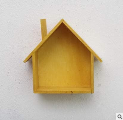 webest Creative grid mini small house multi - purpose multi - meat plant shelves decorative frame wooden pendant