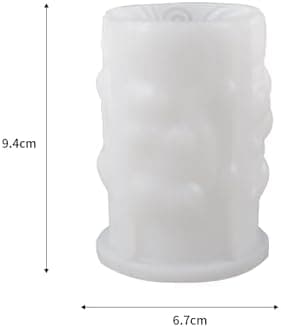 Silicone Curved Flower Resin Mold - Spiral & Cylinder Molds for Resin Casting & Candle Making