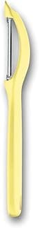 VICTORINOX 7.6075.82 Universal Peeler Sharp Vertical Peeler Light Yellow Ergonomic Handle for Easy Grinding Dishwasher Safe