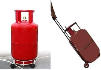 - Pack of 2 A to Z Hub GT Stainless Steel LPG Gas Trolleys: Rust-Free, Heavy-Duty (up to 100kg), User-Friendly, Versatile, Easy to Store and Clean.