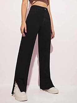 KOTTY Womens High Rise Cotton Lycra Solid Jeans