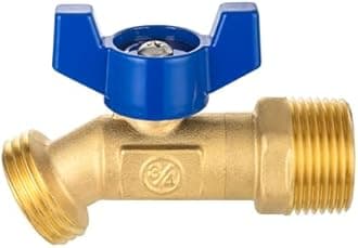 EFIELD (Pack of 5) 1/4-Turn Outdoor Spigot, Sillcock Hose Bibb Valve 3/4" Male NPT Inlet ×3/4" Male GHT Threaded Garden Hose Outlet/Connector (5),(SILLCOCK048-5PCS)