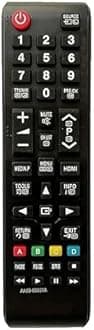Compatible with Samsung LED tv Remote Control Universal Suitable for LCD LED OLED QLED UHD HD Plasma 3D Smart Hub Television with Hotkeys - Match Remotes Keys Exactly with Existing Remote (samsung tv)