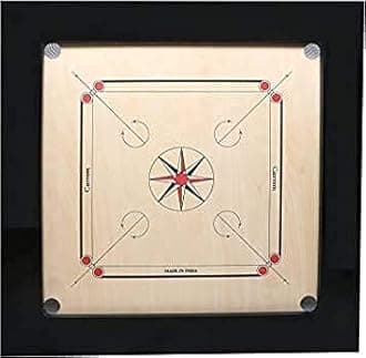 Full Size 36 Inch Carrom Board Along with Wooden Coins, Striker and Disco Powder