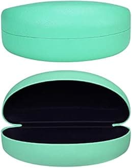 molshine Hard Shell Sunglasses Case,PU Leather Classic Large Glasses Case for Women Men Lady
