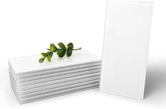 Art3d 貼れる汚れ防止グラスタイル キッチン・バス用 3インチ x 6インチ 32枚入り サブウェイホワイト