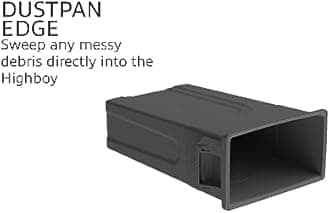 United Solutions Highboy Waste Container, 23 Gallon, 2-Pack, Space Saving Slim Profile and Easy Trash Bag Removal, Indoor or Outdoor Use, Integrated Handles for Easy Carrying, Black (TI0085)