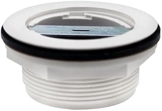 Westbrass D206P-5-01 2" No-Caulk PVC Compression Shower Drain with 4-1/4" Round Grid Cover, Polished Brass (5-Pack)