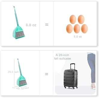 Small Broom and Dustpan Set, Household Mini Broom and Dustpan Set, Mini Broom and Cleaning Set Suitable for Various Small Areas. (Blue)