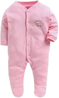 EIO® 100% Cotton Rompers/Sleepsuits/Jumpsuit/Night Suits for Newborn Baby Boys & Girls Pack of 3