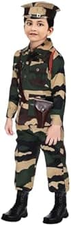 Chandrika Kids indian Army jungle print Costume Dress For Boys (8-9 Years)