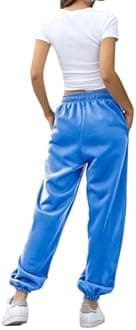 HeSaYep Women's High Waisted Sweatpants Workout Active Joggers Pants Baggy Lounge Bottoms