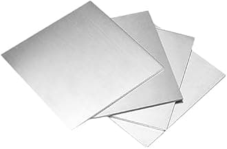 Pure Tin Sheet,Tin Plate,5X100X100 MM, 1 Piece High-Purity Sn≥99.99% for Scientific Research Experiments,3mm