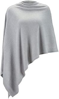 Women Ponchos Sweater Versatile Lightweight Solid Knitted Shawl Wrap Scarf Cape Accessories for Womens