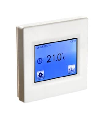 Flexel Touch - Underfloor Heating Touchscreen Thermostat (White Frame - Remote Sensor (Bathroom))