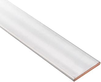 TEN-HIGH Tin-Plated Copper Bar Flat Copper Busbar Electrical Copper Buses, 5mm x 30mm x 1000mm,for Large Current Conducting