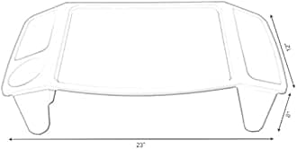 Baiscwise Kids Lap Desk Tray, Portable Activity Table (Set of 12, Green)