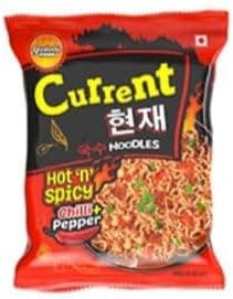 Current Hot and Spicy Noodle | Chilli and Pepper Flavor | Spicy Instant Noodles | Tasty to Eat | Pepper Chilli Noodles (Pack of 30)